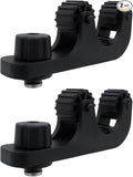 New 2-pack Black Extend Kayak Paddle Holder Kayak Track Mount Accessories for Holding Standard Paddle, Kayak Oar Holder Kayak Rail Accessories for Fishing Kayak