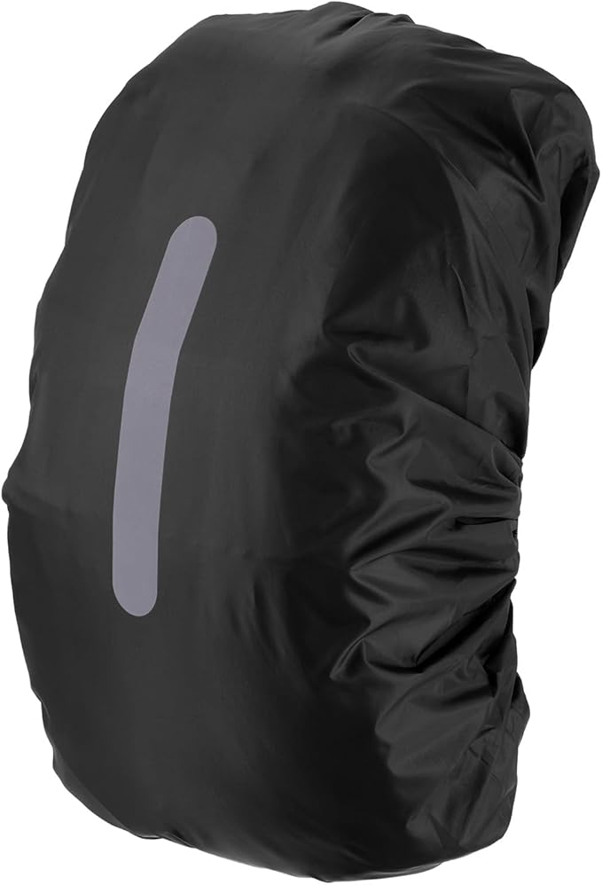 Waterproof Backpack Rain Cover Waterproof Backpack Cover, Bag Rain Cover with A Vertical Reflective Strap for Hiking/Biking/Camping/Outdoor Traveling
