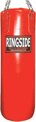 Ringside 100 lb. (Filled) Leather Boxing Punching Heavy Bag Workout Gym Equipment for MMA Muay Thai Kickboxing Training