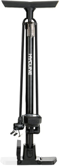 Hycline Bike Floor Pump with Gauge: 160 PSI High Pressure Bicycle Pumps - Durable Air Pump Fits Presta & Schrader Valve - Inflator for Road MTB Tire, Ball, Balloon, Inflatables