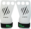 Bear KompleX 3 Hole Pinnacle Hand Grips for Workouts, Pull-ups, Weightlifting, WOD Gymnastics, Crosstraining Palm Grips with Wrist Wraps, Hand Protection from Rips and Blisters