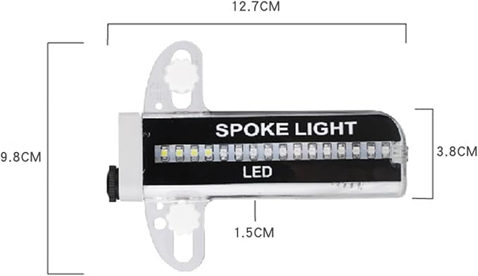 32 LED Spoke Lights - 30 Color Flashing Patterns Automatically Change, Easy Mount Bicycle Lights On Wheel Spokes