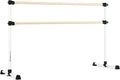 VITA Barre Portable Freestanding Double Ballet Barre, Prodigy, Wood | Adjustable Height, USA Made, Home or Gym Exercise Equipment for Kids & Adults | Dance, Fitness, Pilates