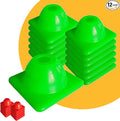2 inches Heavy Duty Agility Training Cones for Sports & Kids Coaching, Field Markers for Motorcycle, Bikes, Traffic, Basketball, Soccer Drills, Durable, Multipurpose, Adjustable