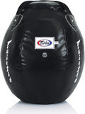 Fairtex HB11 Uppercut Bag Punching Bag for Muay Thai, Boxing, Kickboxing, MMA (HB11 - Black) -19.7" W x 22.8" H