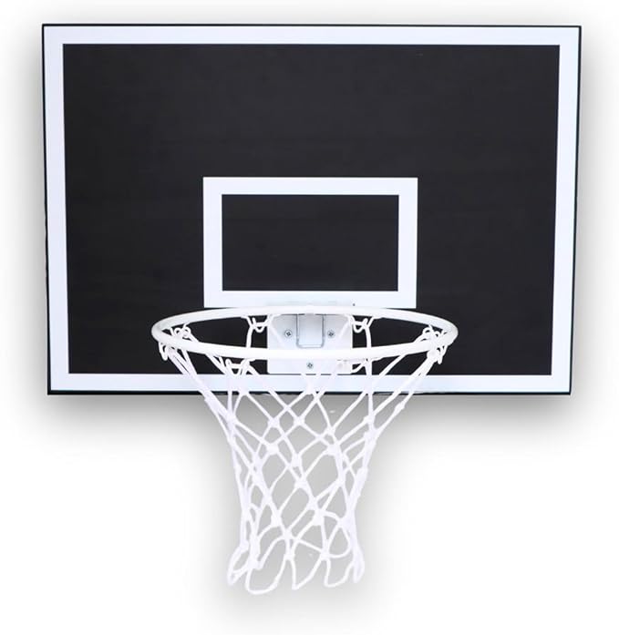 CALIKIWIPROS Mini Basketball Hoop Set Pro League Decorative Solid Wood Wall Mount, Includes 9’ Hoop & 5 mini Basketballs, Classic Look with Colors Matching Some pro Teams.