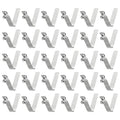 HARFINGTON 30pcs Single Button Kayak Paddle Snap Spring Clip 5x7x26mm 65Mn Spring Steel V-Shaped Hollow Lift Telescopic Locking Tube Pole Clips for Tent Umbrella Camping