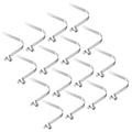 PATIKIL 8x5.5mm Kayak Paddle Snaps, 16 Pack Tent Pole Clips Steel V Shaped Single Pin Push Button Spring Clips Lock Tube Pole Clips for Camping Awning