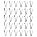 HARFINGTON 30pcs Single Button Kayak Paddle Snap Spring Clip 4x4.2x22mm 65Mn Spring Steel V-Shaped Hollow Lift Telescopic Locking Tube Pole Clips for Tent Umbrella Camping