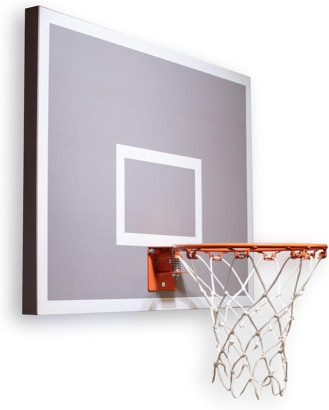 CALIKIWIPROS Mini Basketball Hoop Set Pro League Decorative Solid Wood Wall Mount, Includes 9’ Hoop & 5 mini Basketballs, Classic Look with Colors Matching Some pro Teams.
