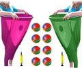 Granny Pants Yard Game, Oversized Giant Stretchy Pants Outdoor Game with Inflatable Ball & Bicycle Pump, for Birthdays, BBQs, Beach and Backyard Games