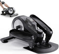 Under Desk Mini Elliptical Electric Leg Exerciser While Sitting for Seniors Elderly, Portable Seated Motorized Foot Bike Pedal Exerciser, Small Compact Elliptical Machine with Resistance Home Fitness