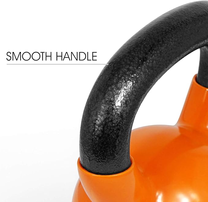Yes4All Kettlebell Set Vinyl Coated Weights Combo for Full Body Workout Equipment Push up, Grip Strength Training, Dumbbell Weights Exercises