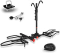 FORWODE Hitch Mount Bike Rack Fits 2 X 80 lbs Bicycle, Platform Bike Rack for Car SUV Truck, Qucik Released, Foldable Wobble Free, Locking Hitch,Fat and Standard, 2 Inch Receiver