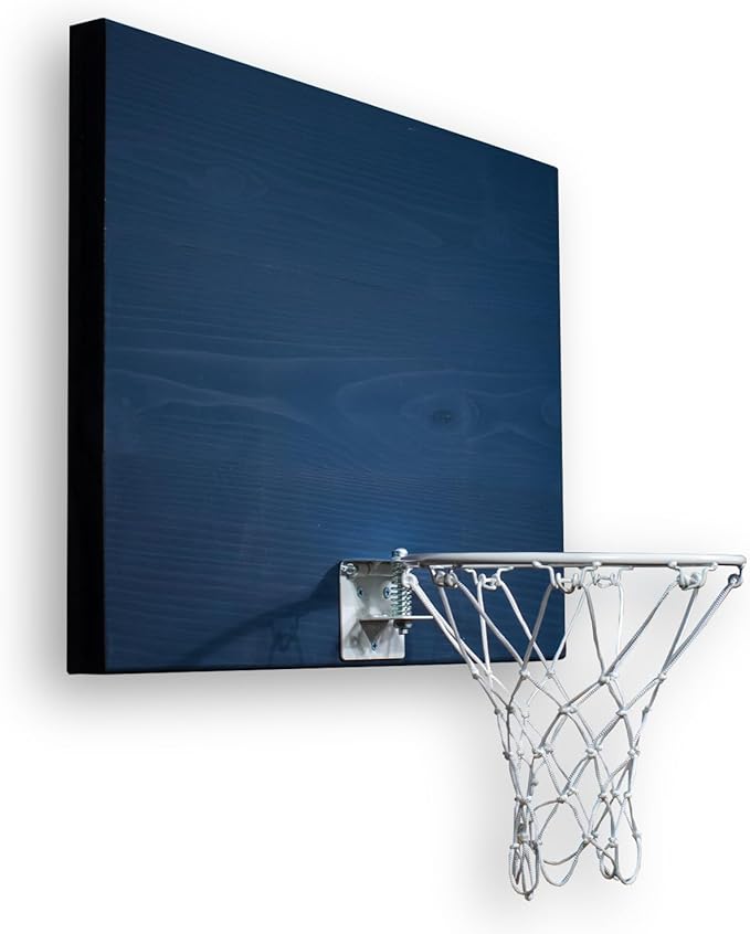 Elite Mini Basketball Hoop & Ball Set, Wall Mount, Indoor Made in The USA Cedar Backboard. Includes 9” Hoop, Net, Pump & 5 Mini Basketballs.
