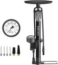 VIMILOLO Bicycle Pump, Bike Floor Pump with Gauge Inflator for Presta and Schrader Valve Portable Tire Pumps for Ball Bike Pumps