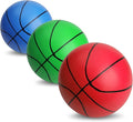 Mini Foam Basketball for Hoop, 5" Squeeze PU Balls for Over The Door Hoop, Replacement Balls for Kids Adults, Beach Indoor Outdoor Sport Game Gift Set 3 PCS (Rainbow)