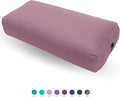 Everyday Yoga Premium Bolster, Meditation Pillow, Super Soft & Lightweight with Carry Handle - Firm Support for Restorative Yoga, Multi-color