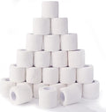 24 Pack White Self Adhesive Bandage, 2” x 5 Yards Medical Wrap, Cohesive Bandage Wrap, White Tape Baseball, Self Stick Bandage Tpae, First Aid Gauze for Ankle, Leg, Arm