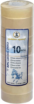 Clear Hockey Tape, Hockey Tape Multipurpose, Clear, 10 Pack - for Socks and Gear, Easy to Stretch and Tear