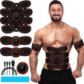 Electronic Muscle Stimulator, Abs Stimulator Muscle Toner, Ab Machine Trainer USB Rechargeable Gear for All Body, Fitness Strength Training Workout Equipment for Men and Women H9