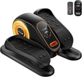 Under Desk Elliptical Machine, Ellipse Leg Exerciser for Seniors, Quiet & Portable Electric Seated Eclipse Exercise Training Machine with Remote, 12 Speeds & Mute Function, Manual & Auto Mode