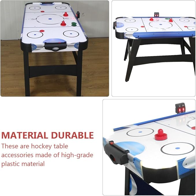 Kisangel 4pcs Table Hockey Accessories Air Hockey Billiards Accessories Desktop Accessories Plastic Scoring Units Foosball Balls Replacement Hockey Table Score Air Hockey Score Keeper Puck
