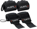Hustle Athletics Wrist Wraps for Weightlifting, USPA-Approved Wrist Support Weight Lifting Wraps, Premium Hook-and-Loop, 12 in or 18 in Heavy-Duty Cotton-Elastic Support for Powerlifting & Bench Press