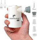 FLEXTAILGEAR Portable Camping Air Pump,Electric Air Mattresses Pump with 3600mAh Emergency Power Supply,300 L/min Airflow for Rapid In/Deflation for Air Bed,Pool Float,Inflatables,Sleeping Pad (White)