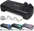 Aerobic Stepper Set with Dumbbells & Measuring Tape, Adjustable Height 2 Level Risers Workout Exercise Step Platform, 4 Colors, the Ultimate Gift for a Joyful Holiday and Merry Christmas