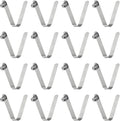 HARFINGTON 16pcs Single Button Kayak Paddle Snap Spring Clip 7x9x50mm 65Mn Spring Steel V-Shaped Solid Lift Telescopic Locking Tube Pole Clips for Tent Umbrella Camping