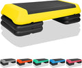 Exercise Workout Aerobic Step Platform Trainer, 28.5" Aerobic Stepper with 4"-6"-8" Adjustable Height Risers