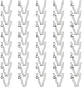 HARFINGTON Single Button Kayak Paddle Snap Spring Clip Spring Steel V-Shaped Hollow Lift Telescopic Locking Tube Pole Clips for Tent Camping