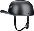 Vintage Open Face Motorcycle Helmet Retro Baseball Cap Half Helmets Women Men for Scooter Moped Cap Street Cruiser Jet - DOT Certified