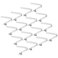 PATIKIL 6.4x5mm Kayak Paddle Snaps, 16 Pack Tent Pole Clips Steel V Shaped Single Pin Push Button Spring Clips Lock Tube Pole Clips for Camping Kayaking