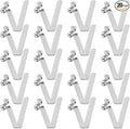 HARFINGTON Single Button Kayak Paddle Snap Spring Clip Spring Steel V-Shaped Hollow Lift Telescopic Locking Tube Pole Clips for Tent Umbrella Camping