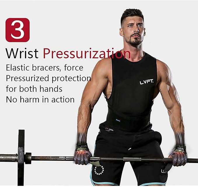SKDK Cotton Hard Pull Wrist Lifting Straps Grips Band-Deadlift Straps with Neoprene Cushioned Wrist Padded and Anti-Skid Silicone - for Weightlifting, Bodybuilding, Xfit, Strength Training