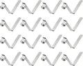 HARFINGTON 16pcs Single Button Kayak Paddle Snap Spring Clip 9.5x12.5x45mm 65Mn Spring Steel V-Shaped Solid Lift Telescopic Locking Tube Pole Clips for Tent Umbrella Camping
