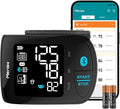Blood Pressure Monitor Adult Cuff, Blood Pressure Cuff Monitor Wrist, Blood Pressure Machine Home Use 5.3-8.5" Irregular Heartbeat Monitoring APP Automatic Bluetooth High Accuracy Aspen Black