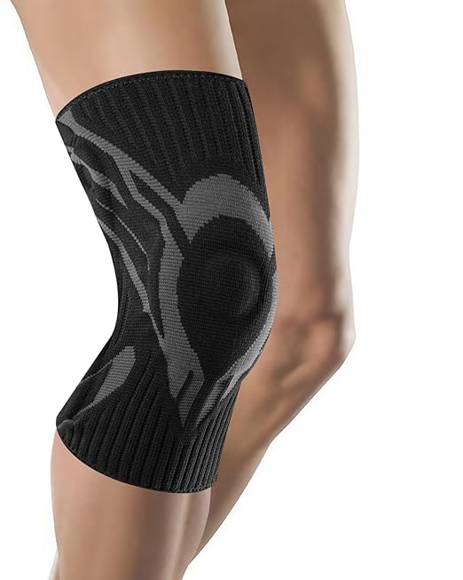 Knee Compression Sleeve, Knee Brace for Men & Women, Knee Support for Running, Basketball, Workout, Gym, Hiking, Sports, Black, Large