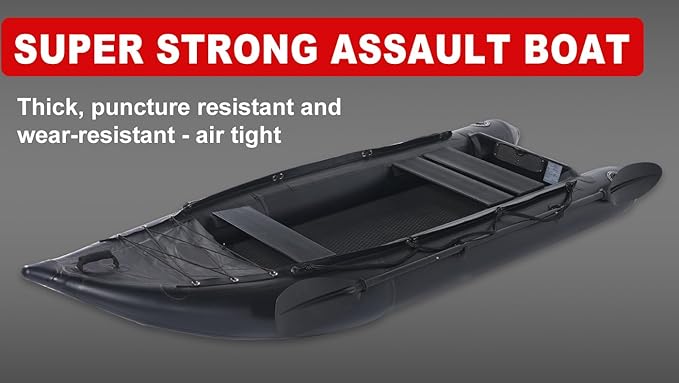 2 Person Inflatable Kayak Fishing PVC Kayak The Dimension 130'' *43'*11.8'' Inflatable Kayak Rescue Rubber Rowing Kayak with Pump Aluminum Alloy Seat Paddle Inflatable Mat, Repair Kit, Fin