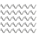 HARFINGTON 30pcs Single Button Kayak Paddle Snap Spring Clip 8x10x42mm 65Mn Spring Steel V-Shaped Hollow Lift Telescopic Locking Tube Pole Clips for Tent Umbrella Camping