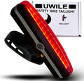 Ultra Bright Bike Taillight for Road Safety. Red Rechargeable Led Rear Light for seatpost Handlebar and Helmet. Day and Night Riding. Flex mounting Bicycle Road MTB eBike Scooter