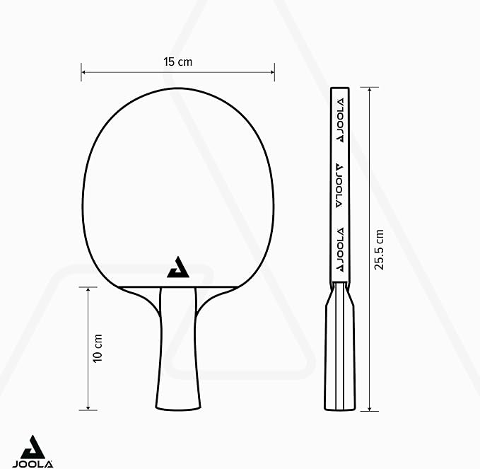 JOOLA Carbon Speed Ping Pong Paddle with Paddle Cover - Ergonomic Grip - ITTF Approved - Professional Ping Pong Paddles for Advanced Power & Speed - Table Tennis Racket - Black