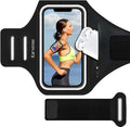 Phone Holder for Running, Karvense Phone Arm Bands for Running Exercise Workout Jogging, for iPhone SE/13 mini/12 mini/11 Pro/8/7/6s, Samsung Galaxy, up to 5.4'', Cell Phone Armband with Zipper Pocket