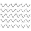 HARFINGTON 30pcs Single Button Kayak Paddle Snap Spring Clip 9.4x12x65mm 65Mn Spring Steel V-Shaped Hollow Lift Telescopic Locking Tube Pole Clips for Tent Umbrella Camping