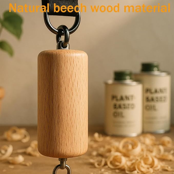 Wooden Pull Up Climbing Hold Grips，Rock Climbing Holds Training Set， Arm Strength Trainer， Pull Up Grip Strength Straps for Home ，Gym， Rock Climbing， Fitness， Rehabilitation