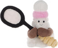 Apricot Lamb Happy Badminton Stuffed Animals for Kids, Soft Cute Plush Toys for Baby Girl and Boy, Fluffy Happy Badminton