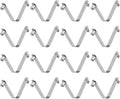 HARFINGTON 16pcs Double Button Kayak Paddle Snap Spring Clip 6x8.5x49mm 65Mn Spring Steel V-Shaped Solid Lift Telescopic Locking Tube Pole Clips for Tent Umbrella Camping