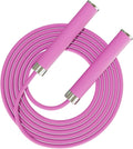 Adjustable Jump Rope for Home Fitness - 5mm PVC Cord with Ball Bearings, Anti-Slip Rubber& Alloy Handles for Beginners, Weight Loss Workout in Home/School/Gym